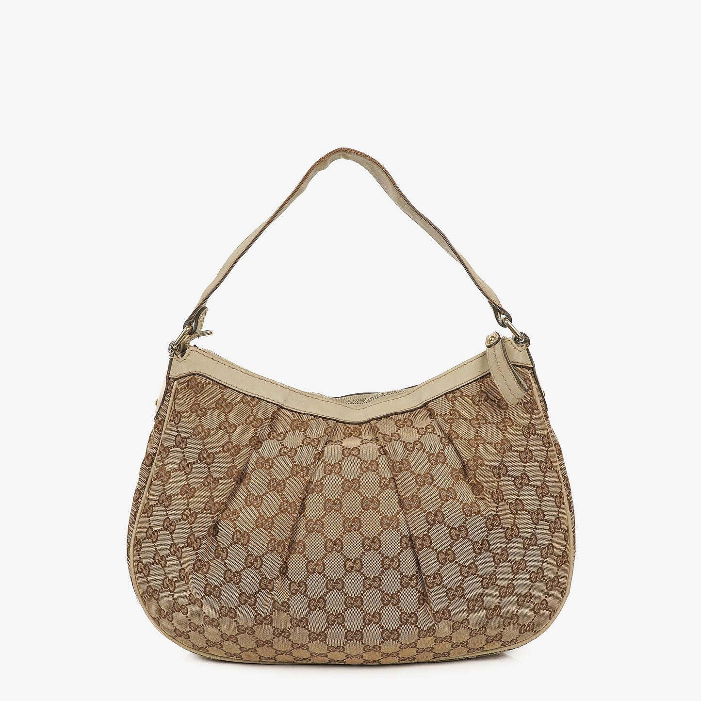 Gucci Sukey Hobo-Tasche Medium aus beigem GG Canvas
