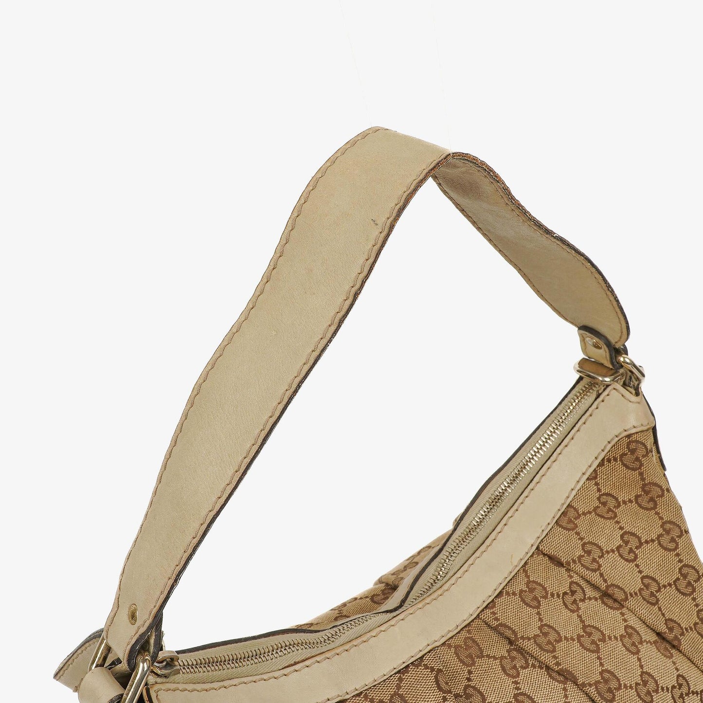 Gucci Sukey Hobo-Tasche Medium aus beigem GG Canvas