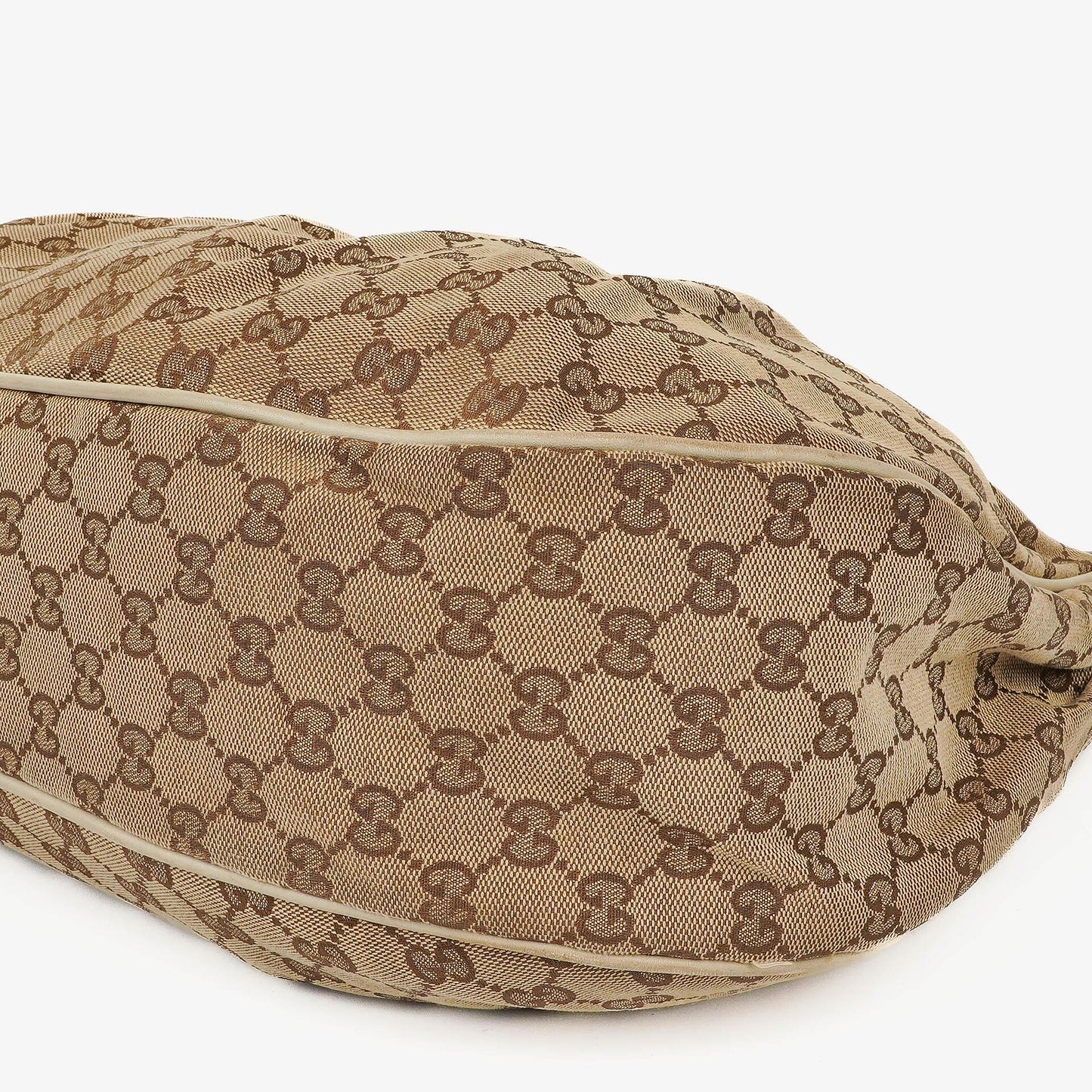 Gucci Sukey Hobo-Tasche Medium aus beigem GG Canvas