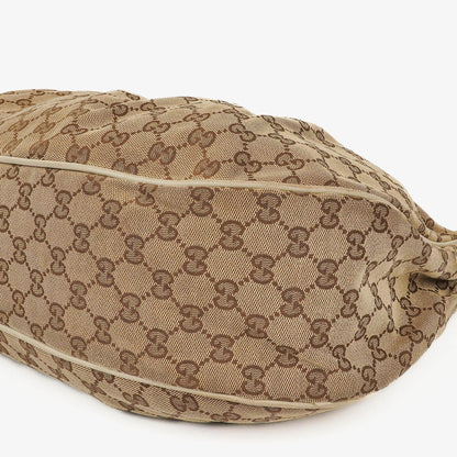 Gucci Sukey Hobo-Tasche Medium aus beigem GG Canvas