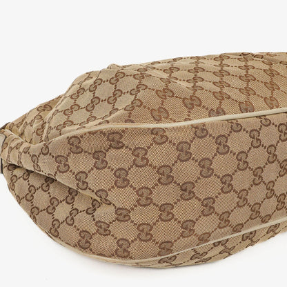 Gucci Sukey Hobo-Tasche Medium aus beigem GG Canvas