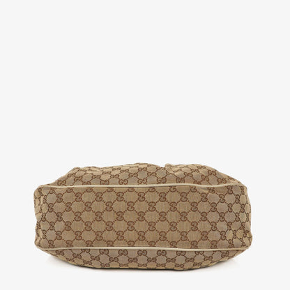 Gucci Sukey Hobo-Tasche Medium aus beigem GG Canvas