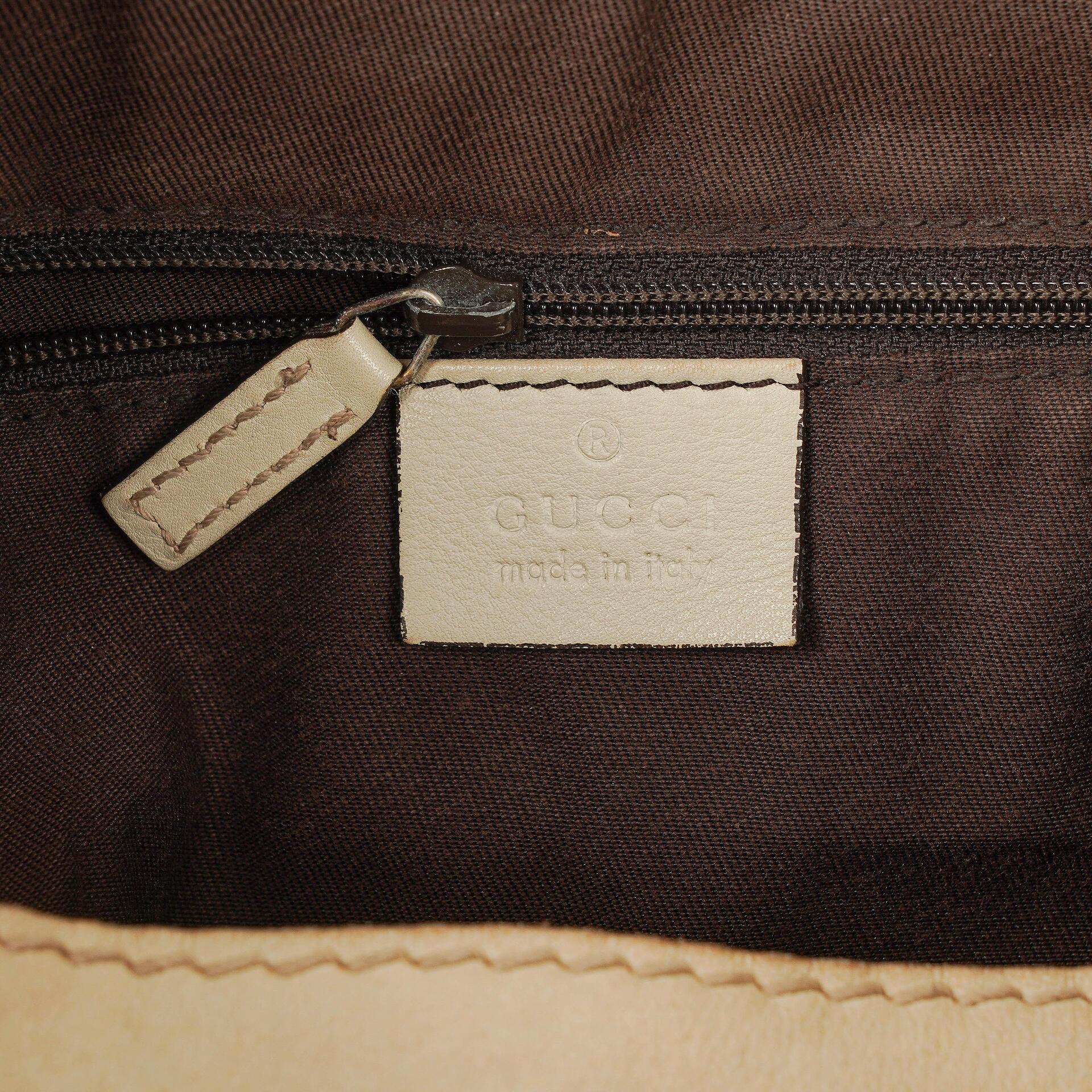 Gucci Sukey Hobo-Tasche Medium aus beigem GG Canvas