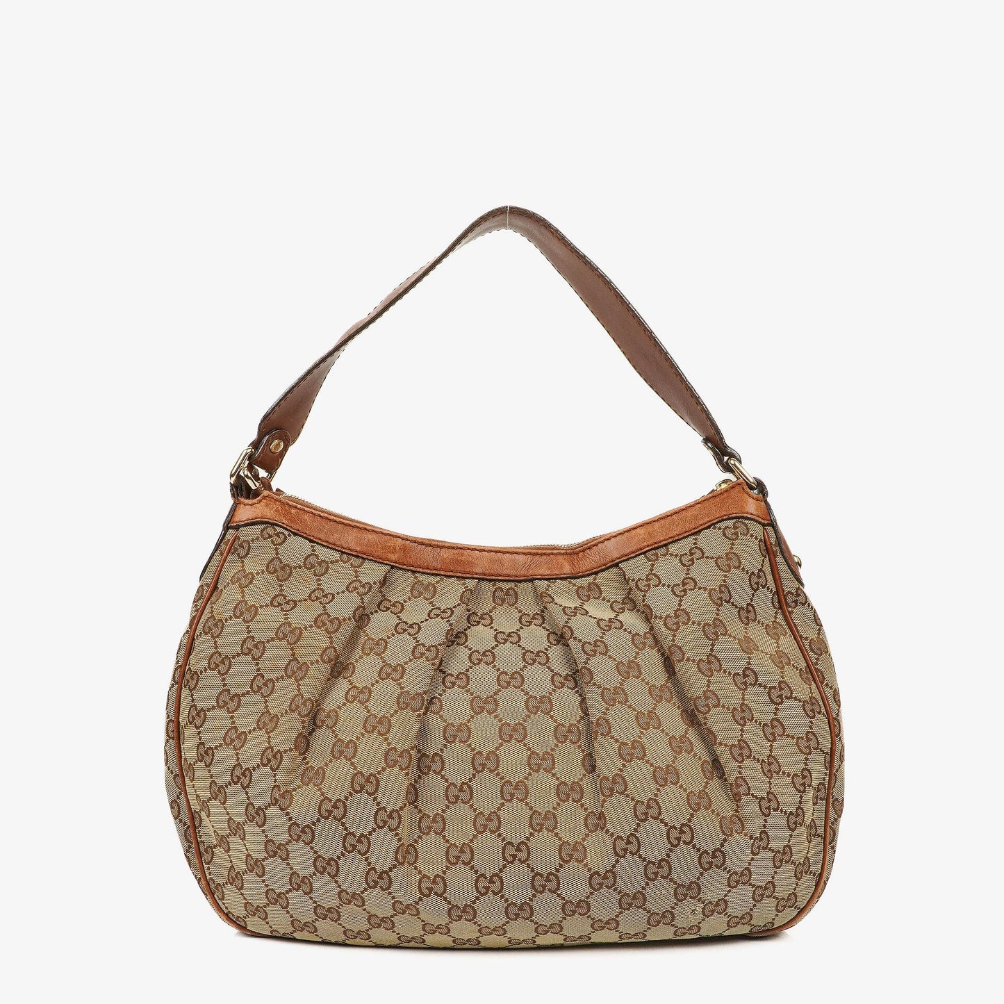 Gucci Sukey Hobo-Tasche Medium aus beigem GG Canvas