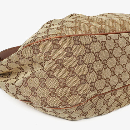 Gucci Sukey Hobo-Tasche Medium aus beigem GG Canvas