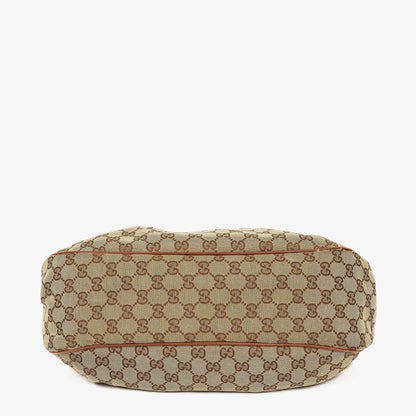 Gucci Sukey Hobo-Tasche Medium aus beigem GG Canvas