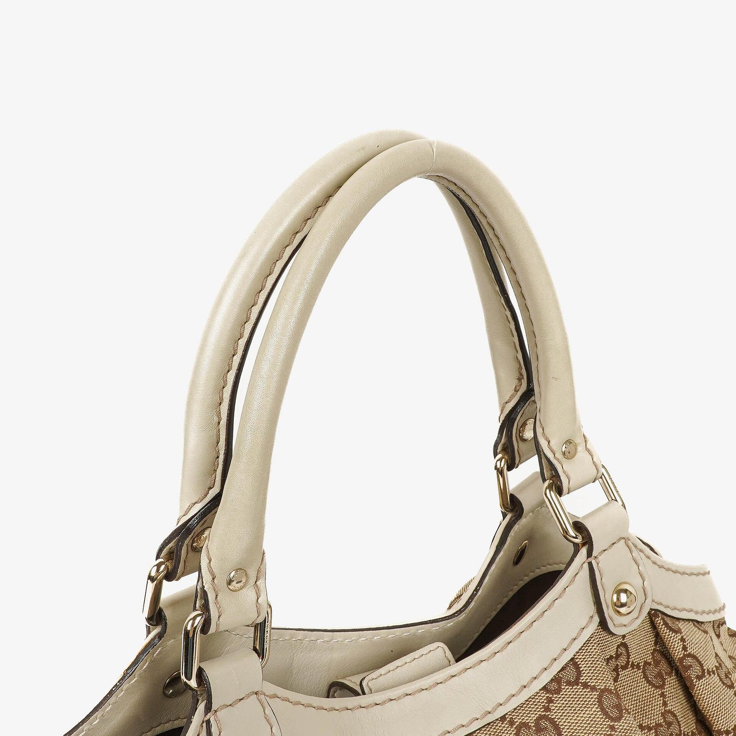 Gucci Sukey Medium Hobo-Tasche aus beigem GG Canvas