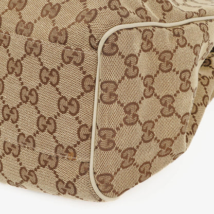 Gucci Sukey Medium Hobo-Tasche aus beigem GG Canvas
