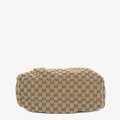 Gucci Sukey Medium Hobo-Tasche aus beigem GG Canvas