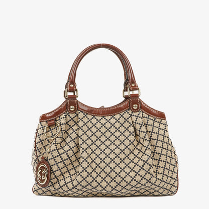 Gucci Sukey Tote aus dunkelbraunem Monogramm