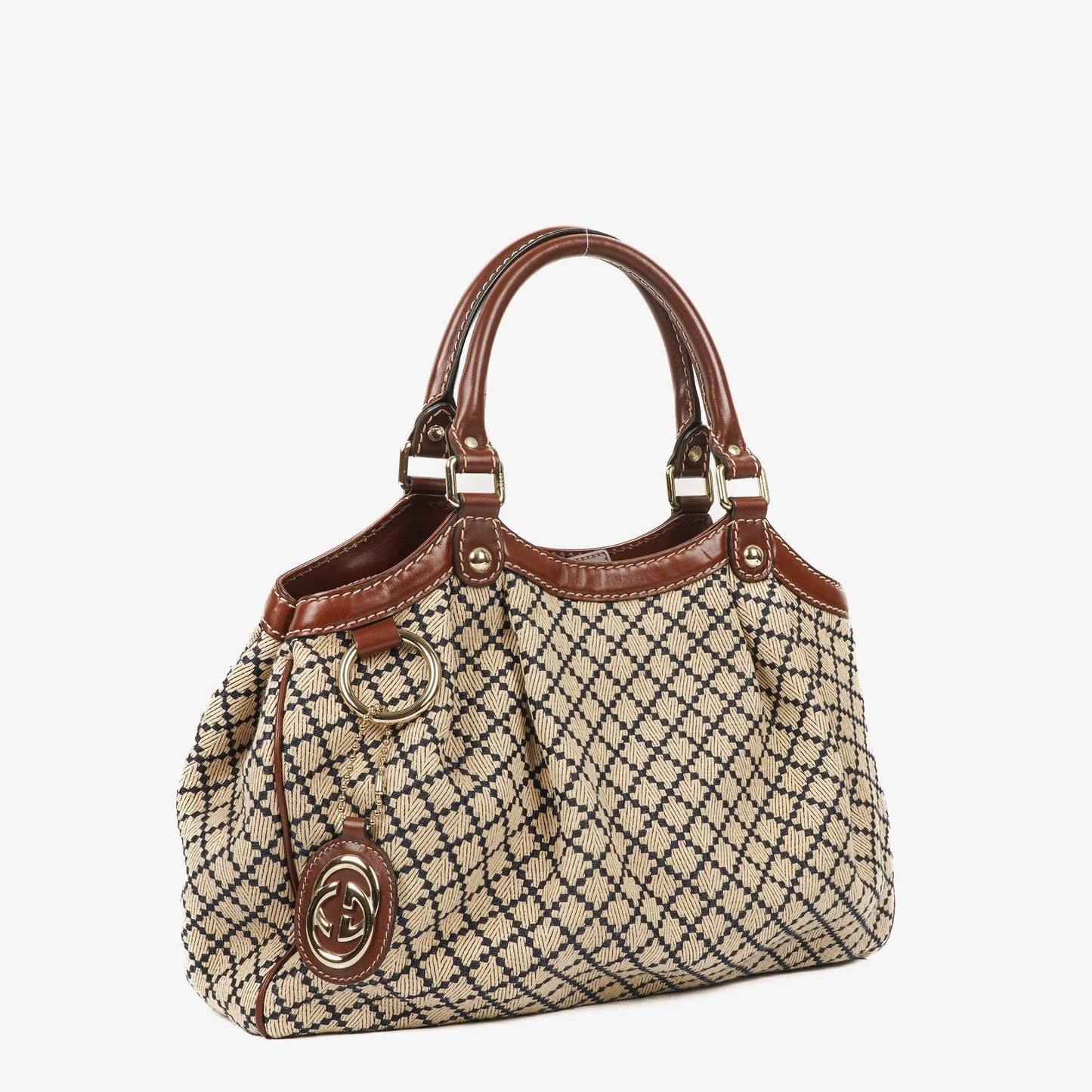 Gucci Sukey Tote aus dunkelbraunem Monogramm