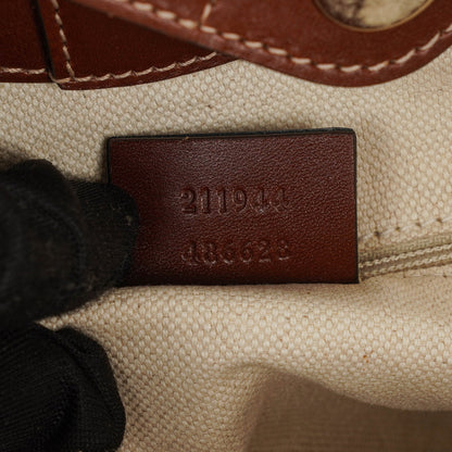 Gucci Sukey Tote aus dunkelbraunem Monogramm
