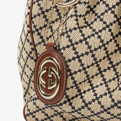Gucci Sukey Tote aus dunkelbraunem Monogramm