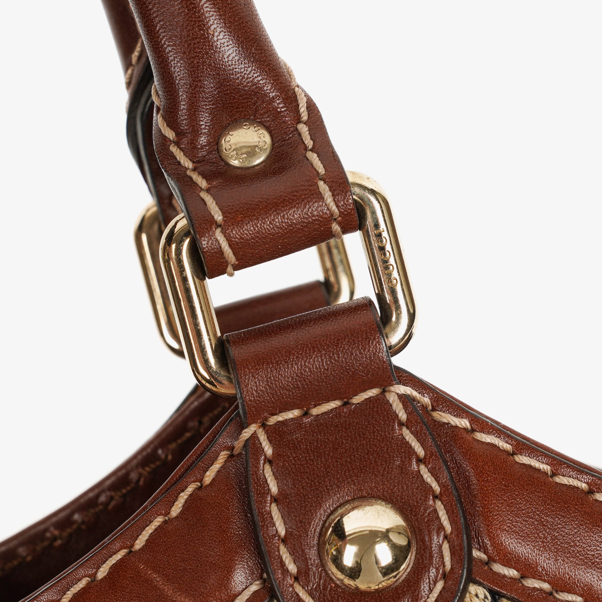 Gucci Sukey Tote aus dunkelbraunem Monogramm