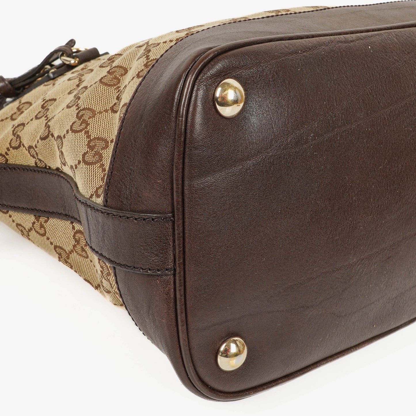 Gucci Top Handle Tasche aus braunem Monogramm-Canvas