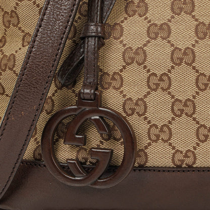 Gucci Top Handle Tasche aus braunem Monogramm-Canvas
