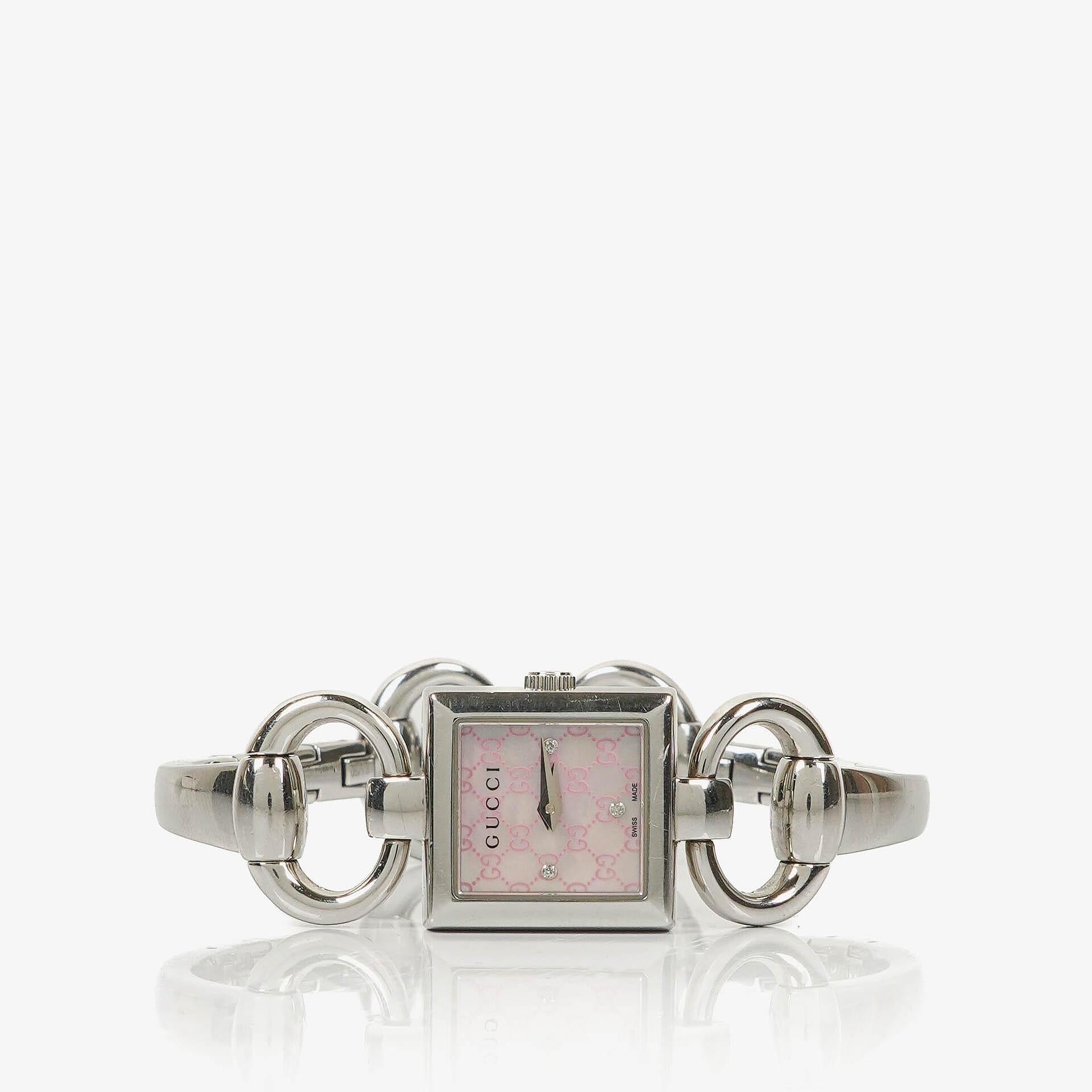 Gucci Tornavoni Edelstahl Damenuhr