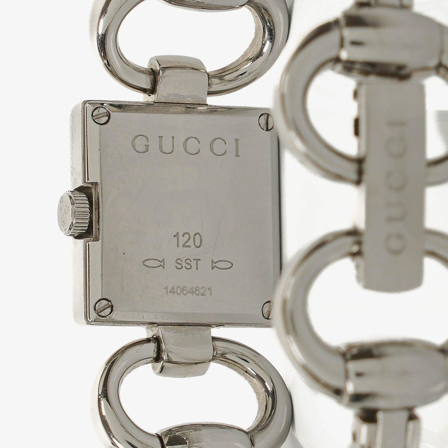 Gucci Tornavoni Edelstahl Damenuhr