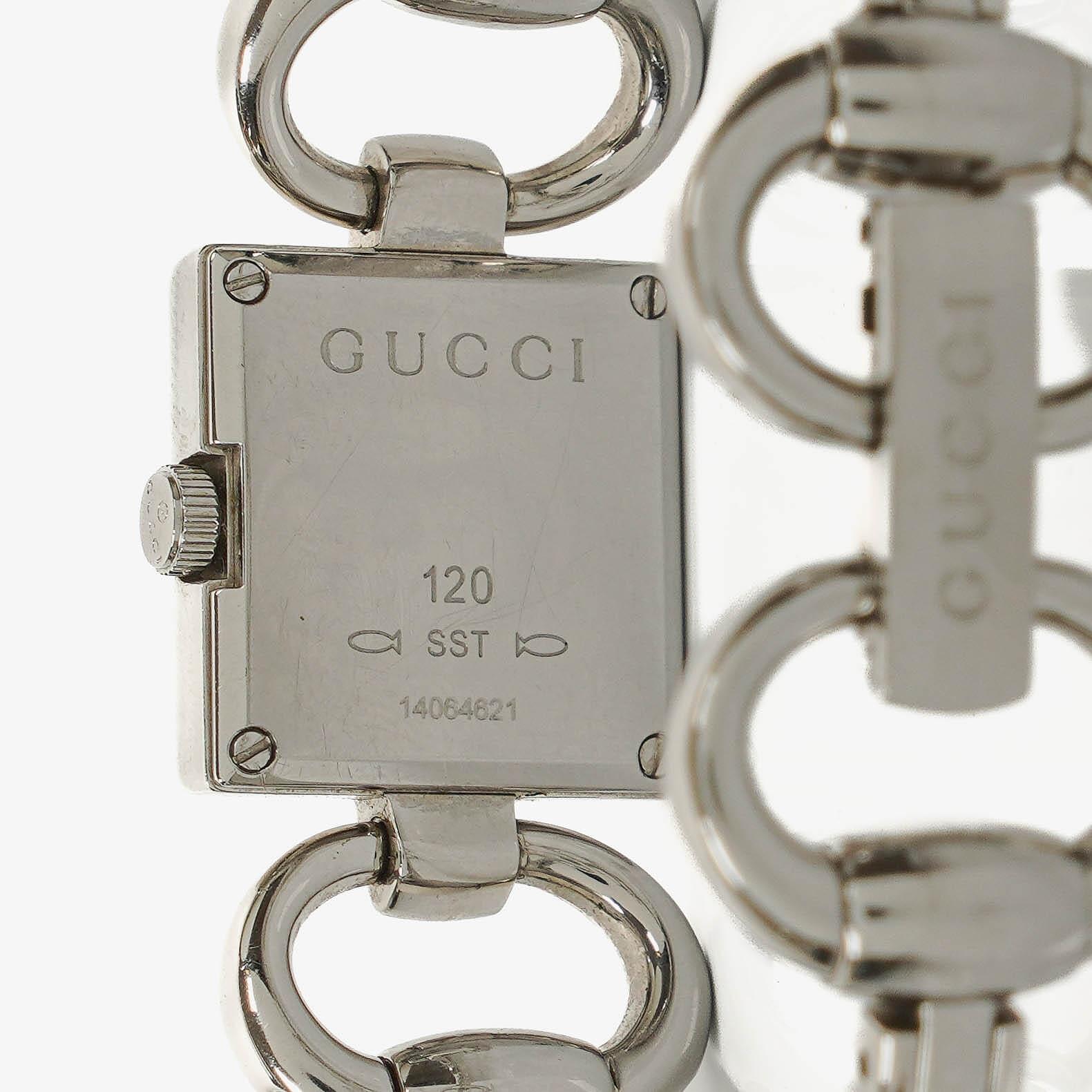 Gucci Tornavoni Edelstahl Damenuhr