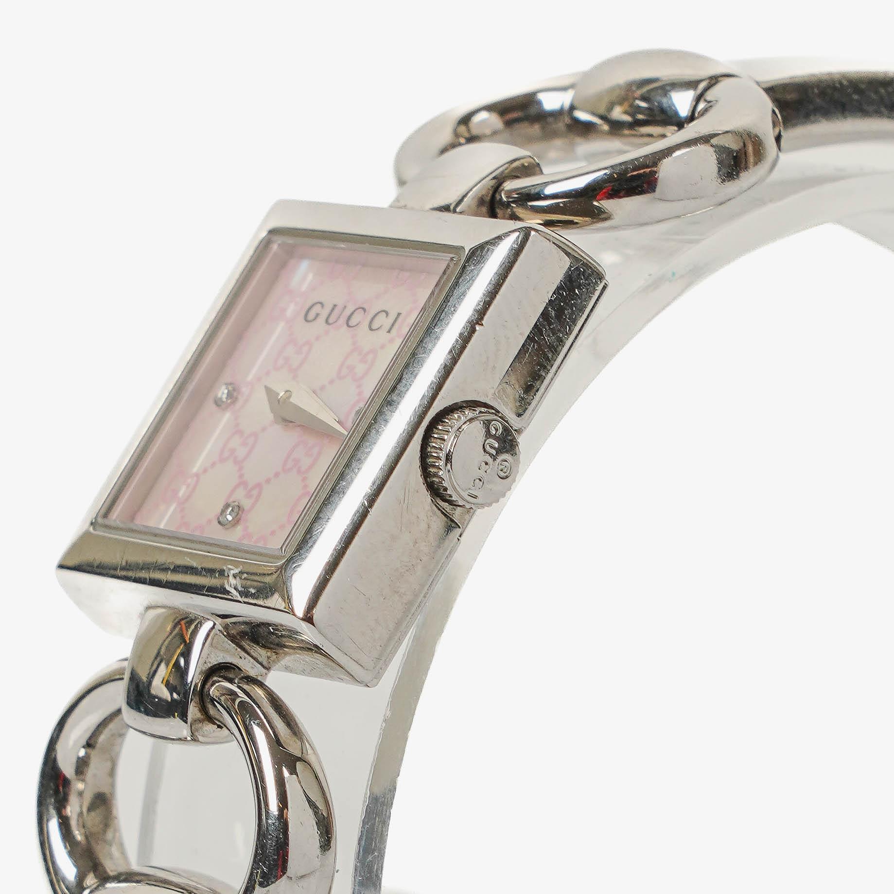 Gucci Tornavoni Edelstahl Damenuhr