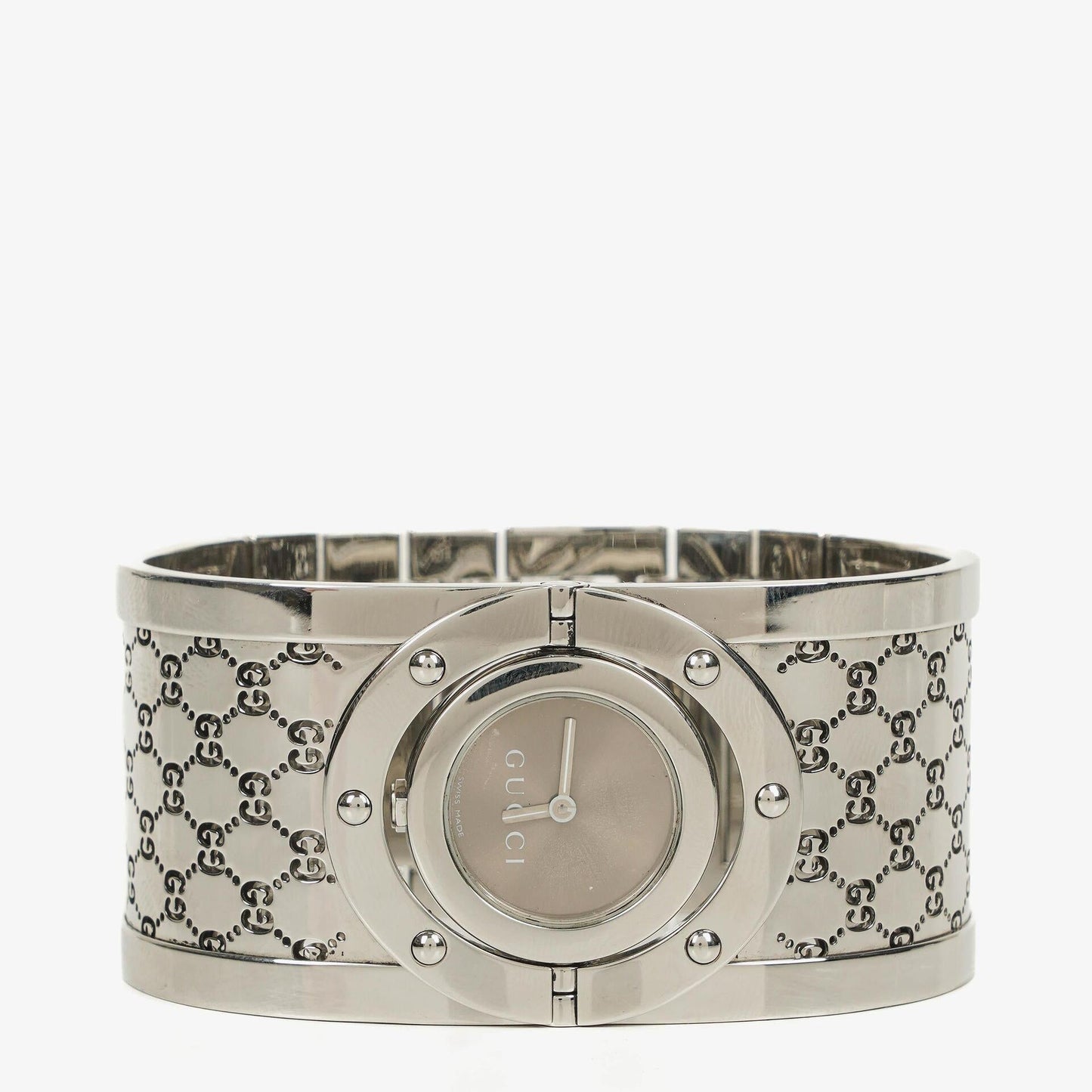 Gucci Twirl 33 mm Quarzuhr aus Edelstahl