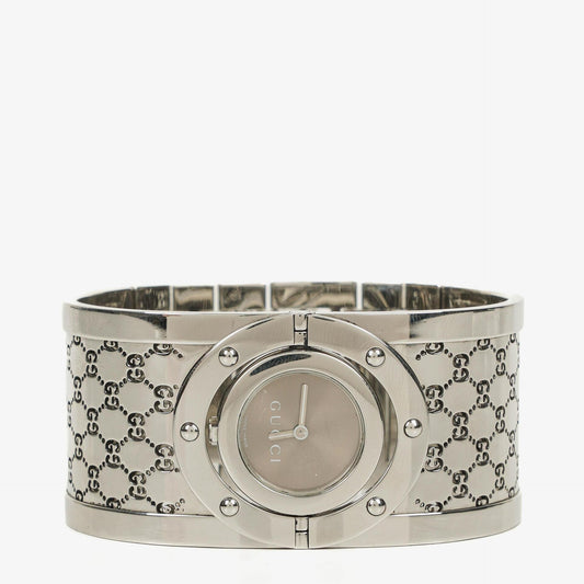 Gucci Twirl 33 mm Quarzuhr aus Edelstahl