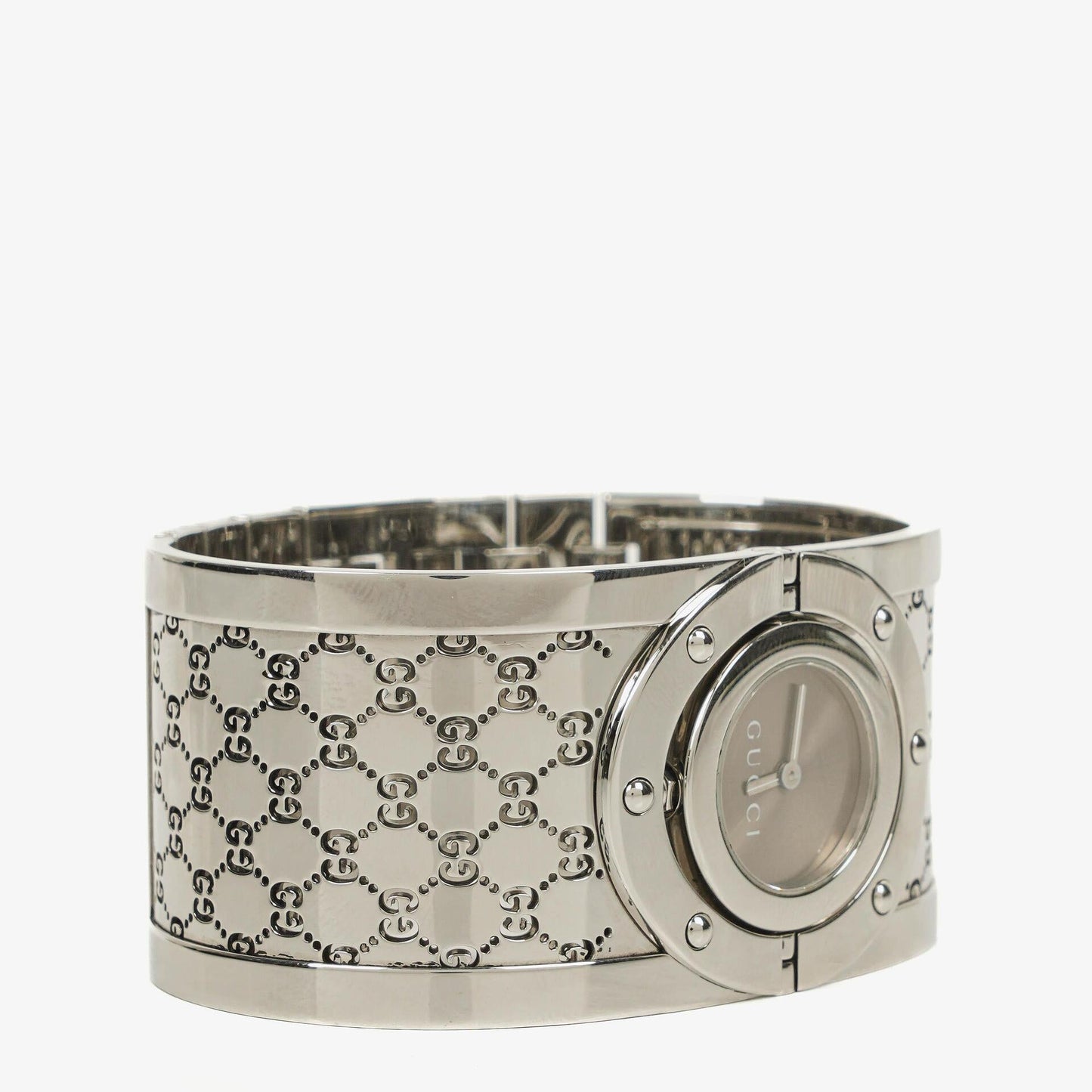 Gucci Twirl 33 mm Quarzuhr aus Edelstahl