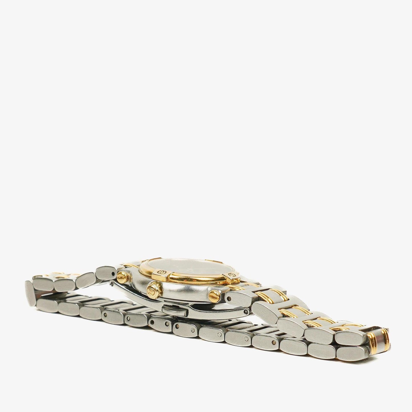 Gucci 9000L Damenuhr 25 mm aus zweifarbigem Edelstahl