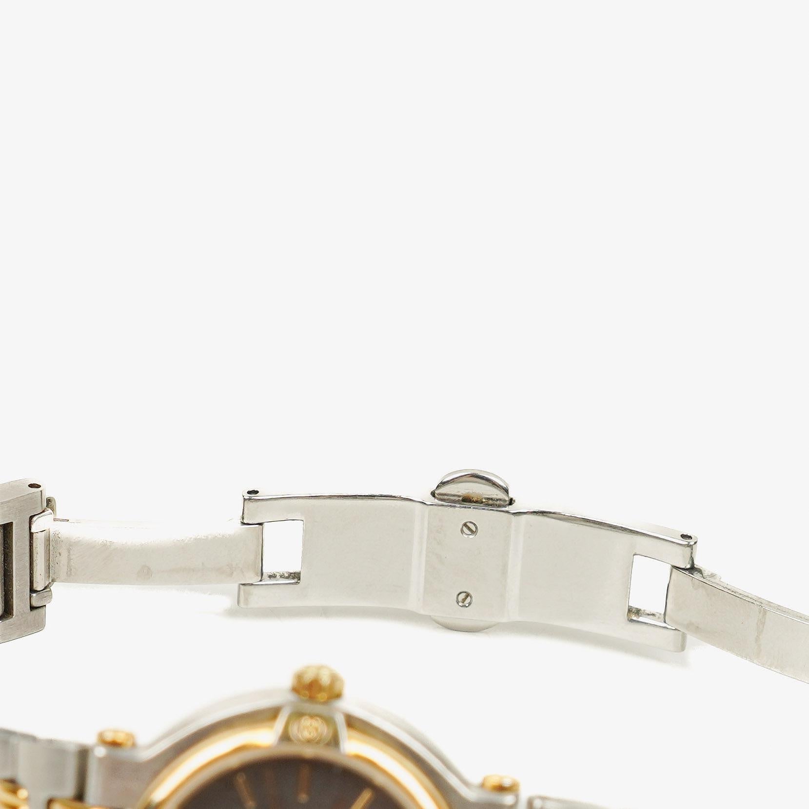 Gucci 9000L Damenuhr 25 mm aus zweifarbigem Edelstahl