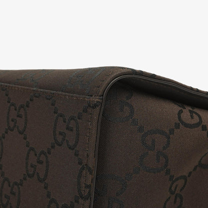Gucci Vintage Bambusbraune GG Canvas Tote Tasche