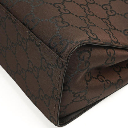 Gucci Vintage Bambusbraune GG Canvas Tote Tasche