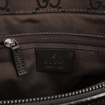 Gucci Vintage Bambusbraune GG Canvas Tote Tasche