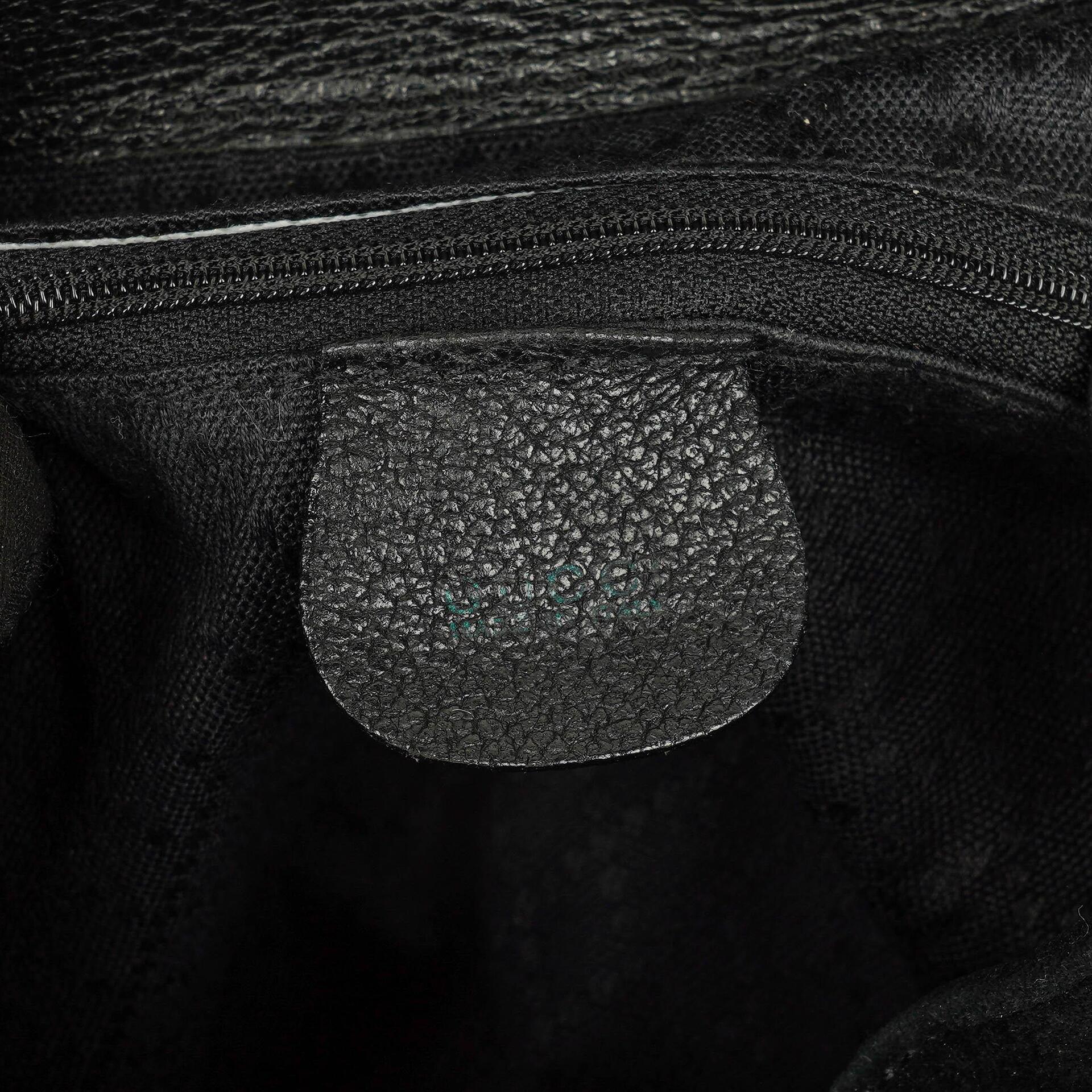 Gucci Vintage Rucksack aus schwarzem Wildleder und Bambus