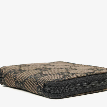 Gucci Vintage GG Canvas Münztasche in Schwarz/Braun