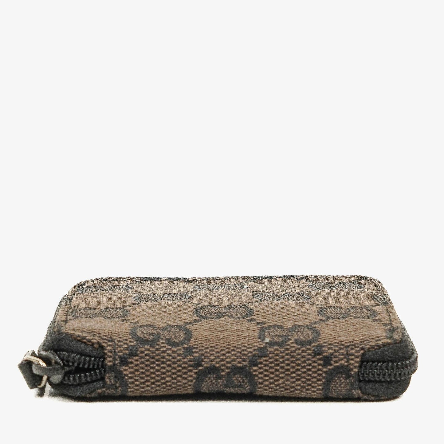 Gucci Vintage GG Canvas Münztasche in Schwarz/Braun