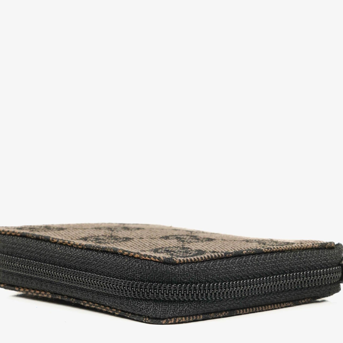 Gucci Vintage GG Canvas Münztasche in Schwarz/Braun