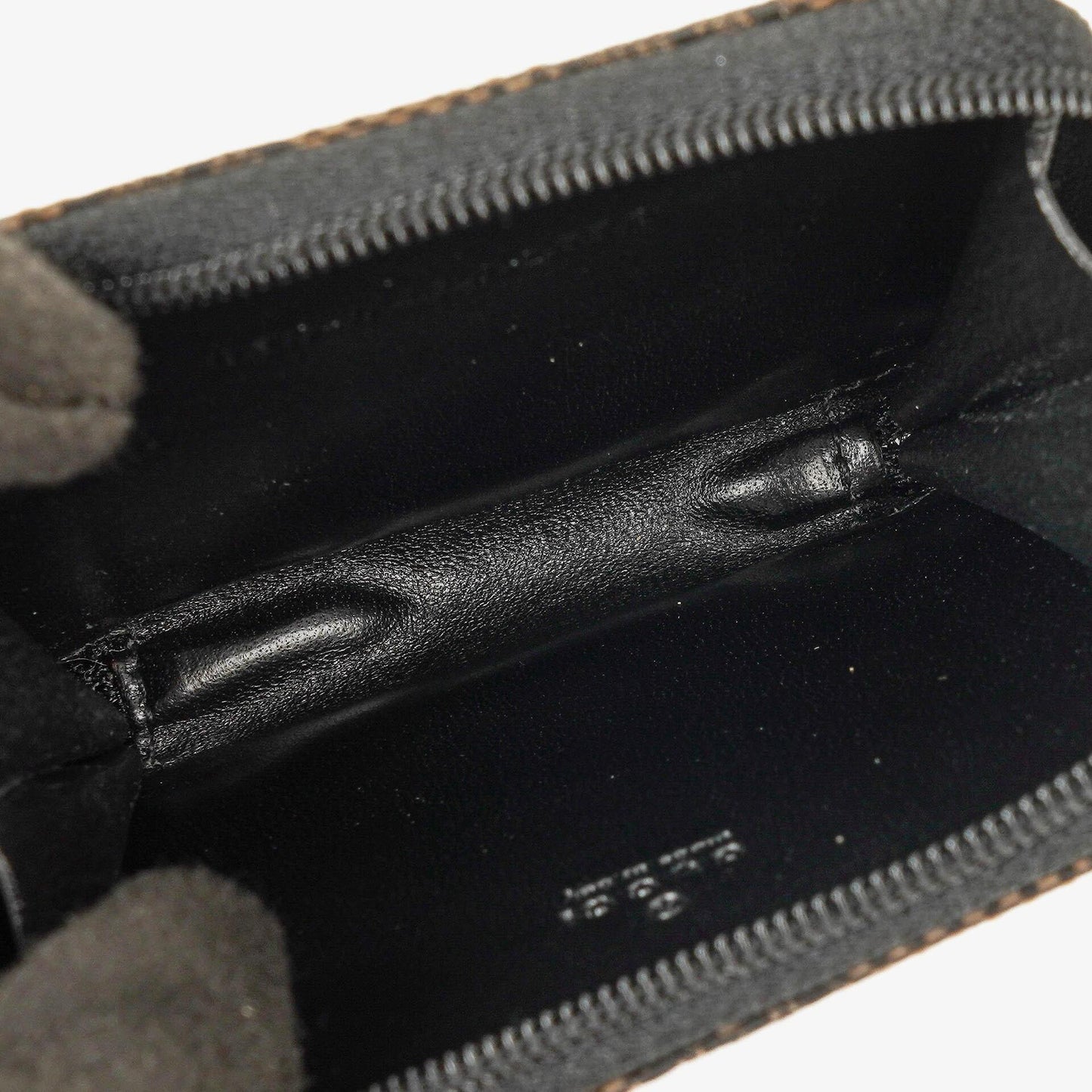 Gucci Vintage GG Canvas Münztasche in Schwarz/Braun