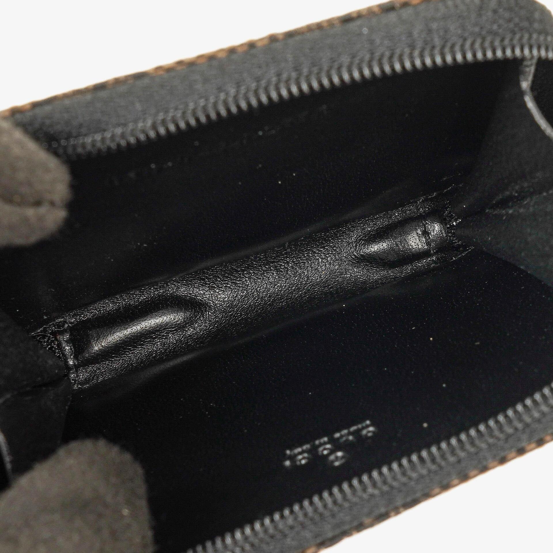 Gucci Vintage GG Canvas Münztasche in Schwarz/Braun