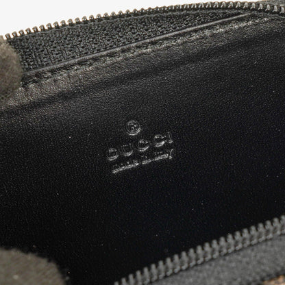 Gucci Vintage GG Canvas Münztasche in Schwarz/Braun