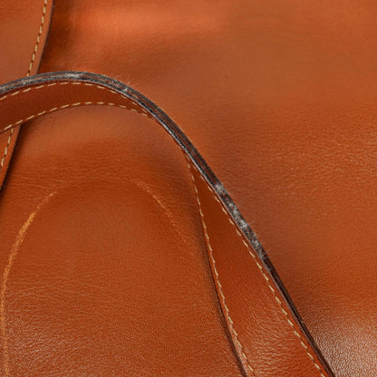 Gucci Vintage Rucksack aus braunem Leder mit Bambus