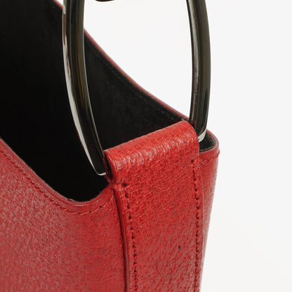 Gucci Vintage Bucket Bag aus rotem Leder mit Täschchen