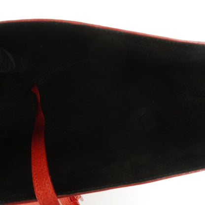 Gucci Vintage Bucket Bag aus rotem Leder mit Täschchen