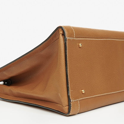 Gucci Vintage Diana Tote aus Leder mit Bambus
