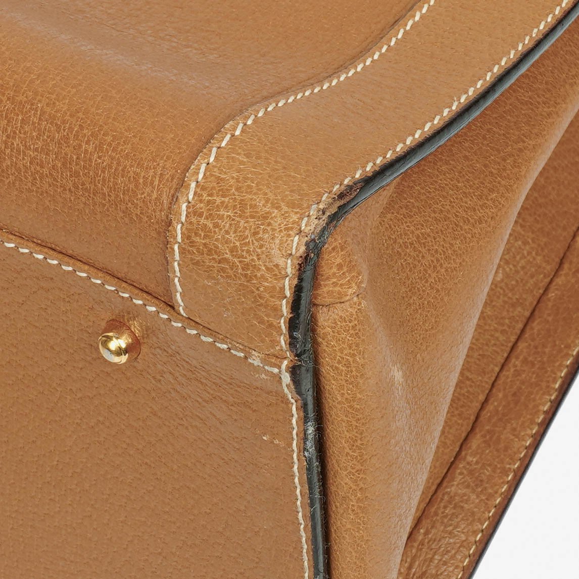 Gucci Vintage Diana Tote aus Leder mit Bambus