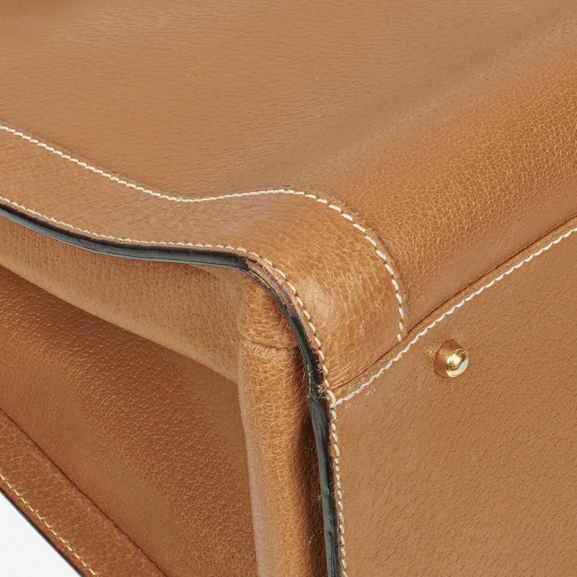 Gucci Vintage Diana Tote aus Leder mit Bambus