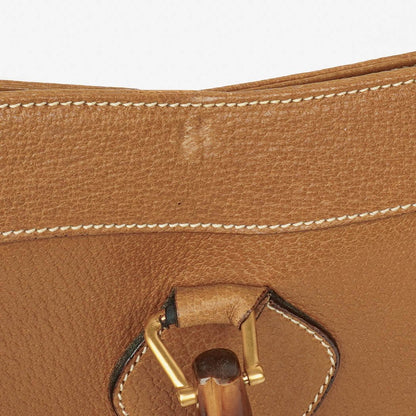 Gucci Vintage Diana Tote aus Leder mit Bambus