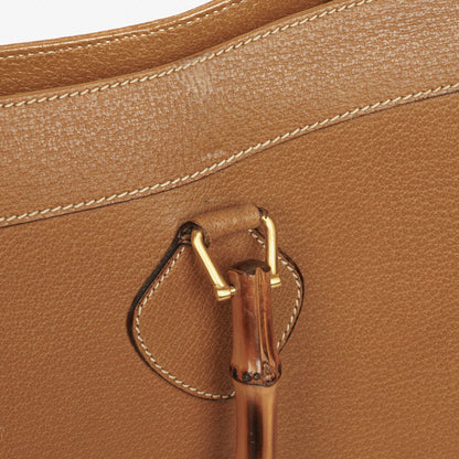 Gucci Vintage Diana Tote aus Leder mit Bambus