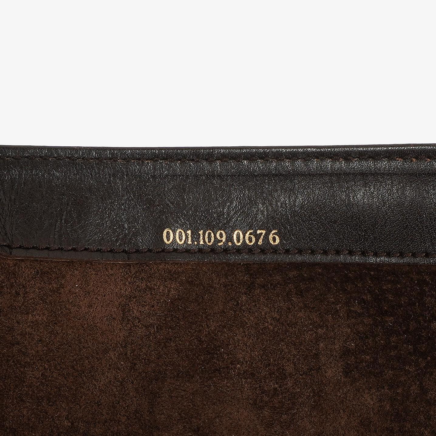 Gucci Vintage Horsebit 1955 Braune Wildleder Tasche