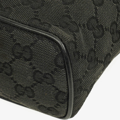 Gucci Vintage Mini Pochette Schwarze GG Monogram Hobo-Tasche
