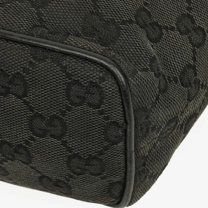 Gucci Vintage Mini Pochette Schwarze GG Monogram Hobo-Tasche